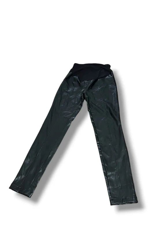 New Look New look black faux leather maternity leggings