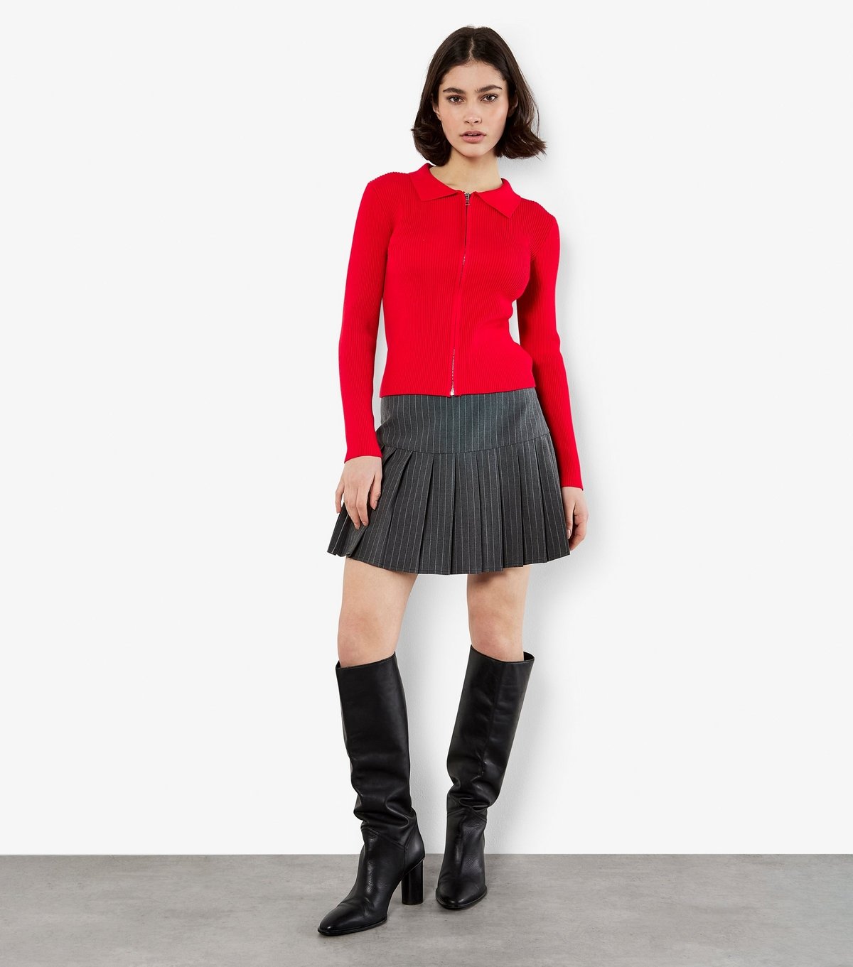 Apricot Women's Red Zip Through Cardigan Apricot New Look - 2