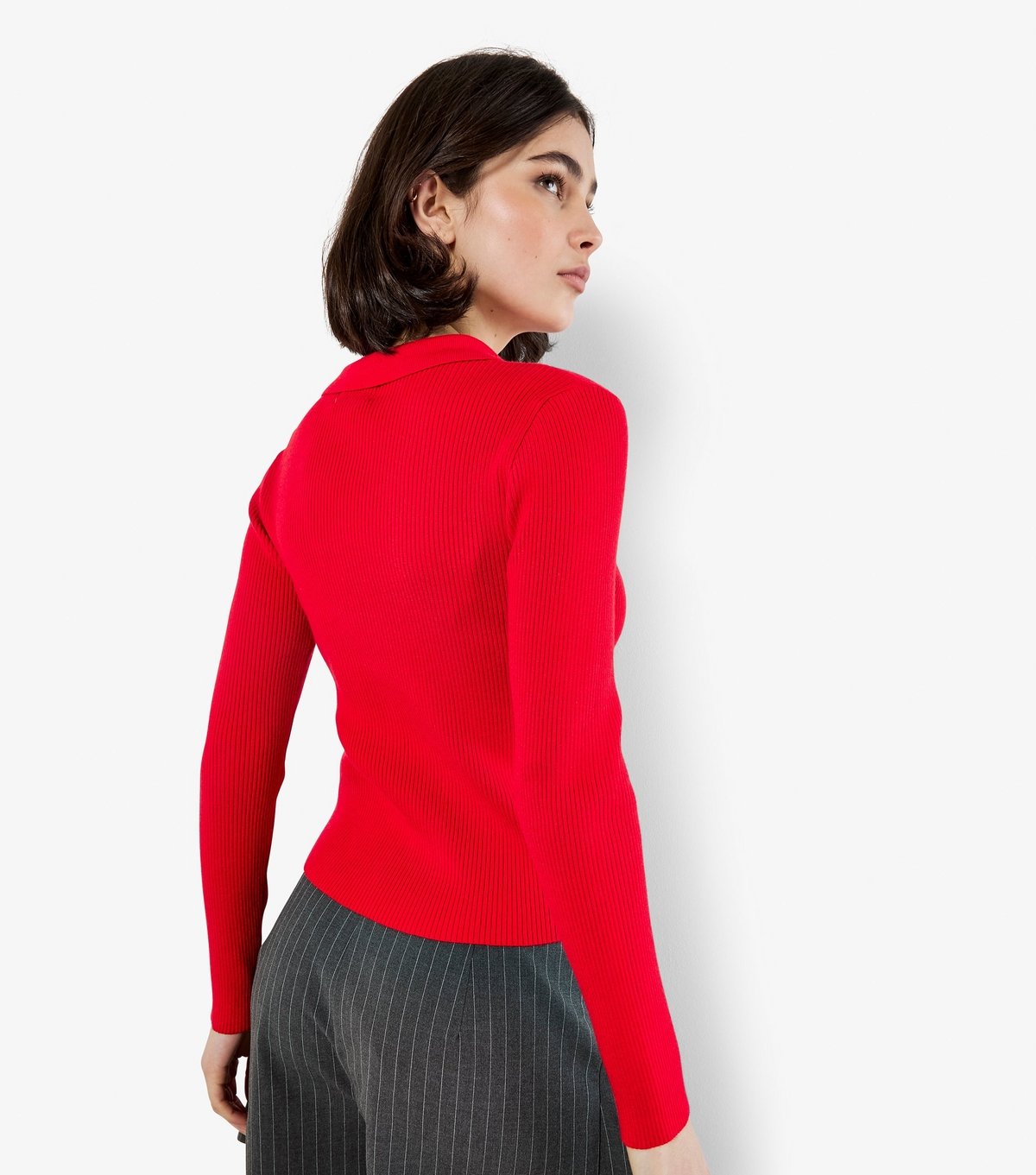 Apricot Women's Red Zip Through Cardigan Apricot New Look - 3