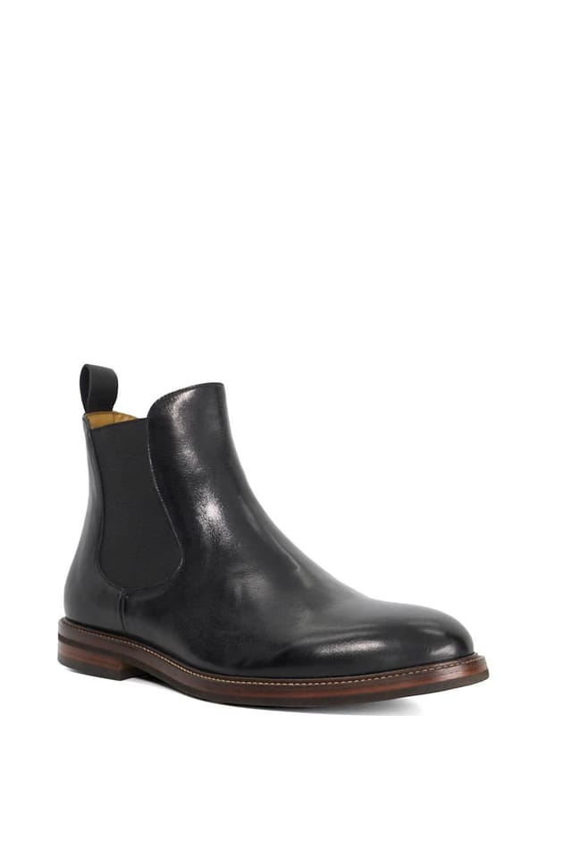 Dune London Dune London Men's Wide Fit 'Maisen' Leather Chelsea Boots in Black - 2