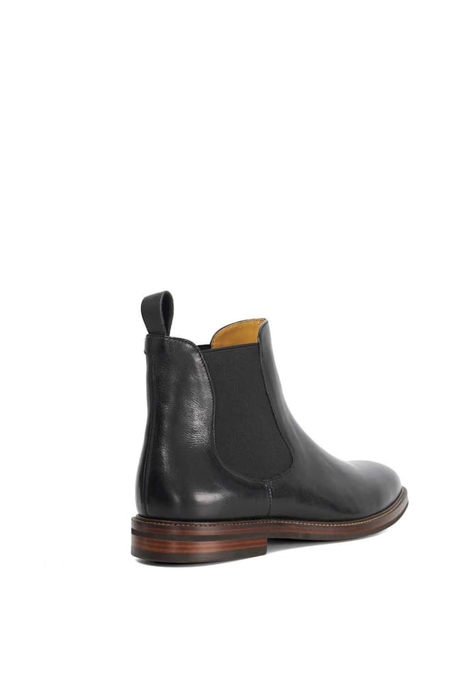 Dune London Dune London Men's Wide Fit 'Maisen' Leather Chelsea Boots in Black - 3