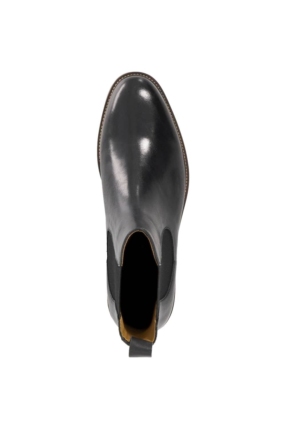 Dune London Dune London Men's Wide Fit 'Maisen' Leather Chelsea Boots in Black - 4