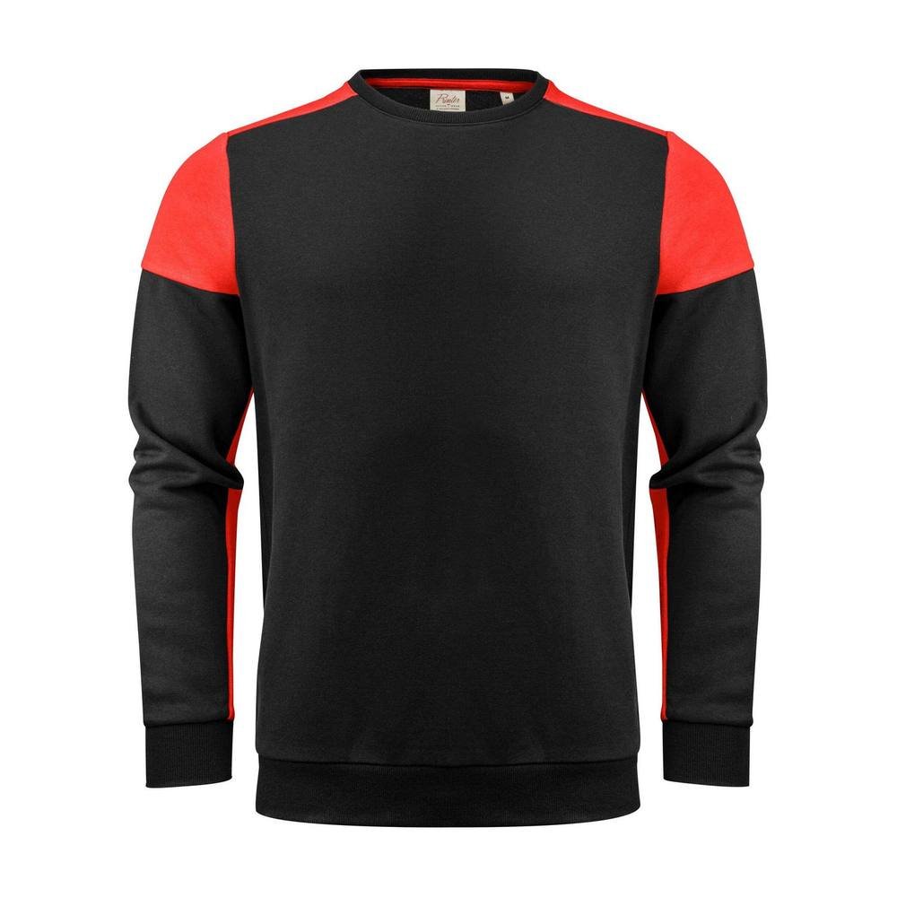 Printer PRIME Printer PRIME Men's Contrast Crew Neck Sweatshirt in Black - 2