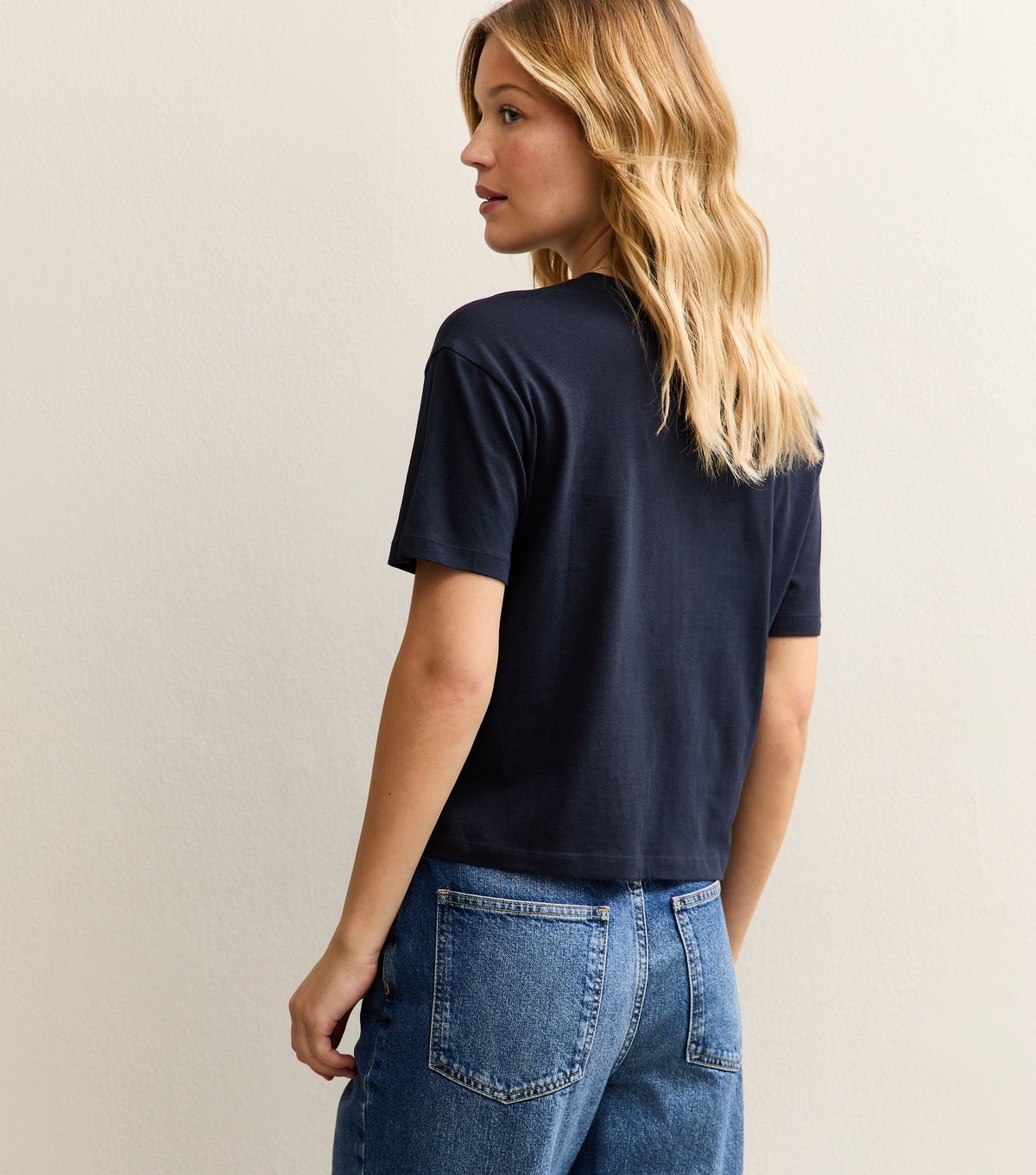 New Look Women's Navy Cotton Boxy Fit T-Shirt New Look - 4