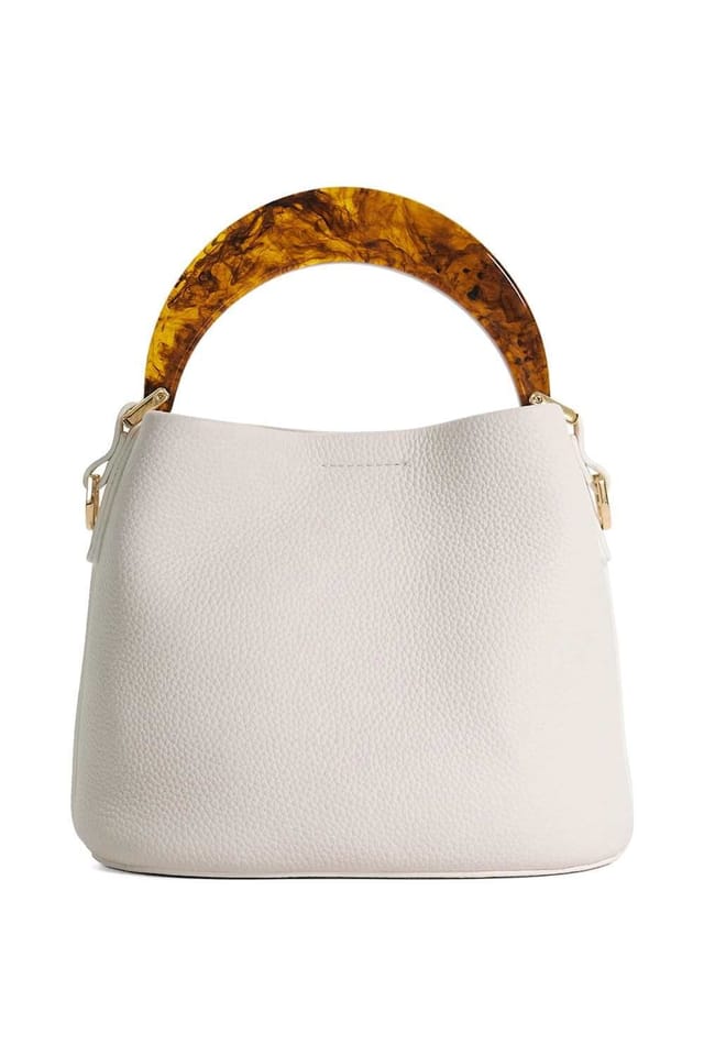 Dune London Dune London Women's 'Dharla' Leather Shoulder Bag in White - 2