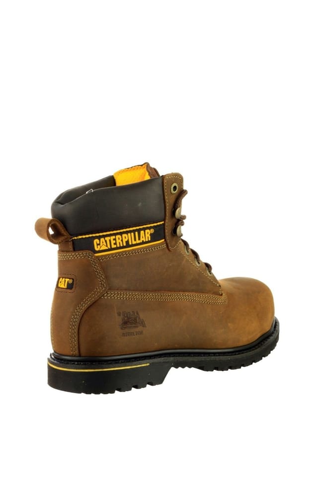 Caterpillar Caterpillar Men's 'Holton S3' Leather Safety Boots in Brown - 2