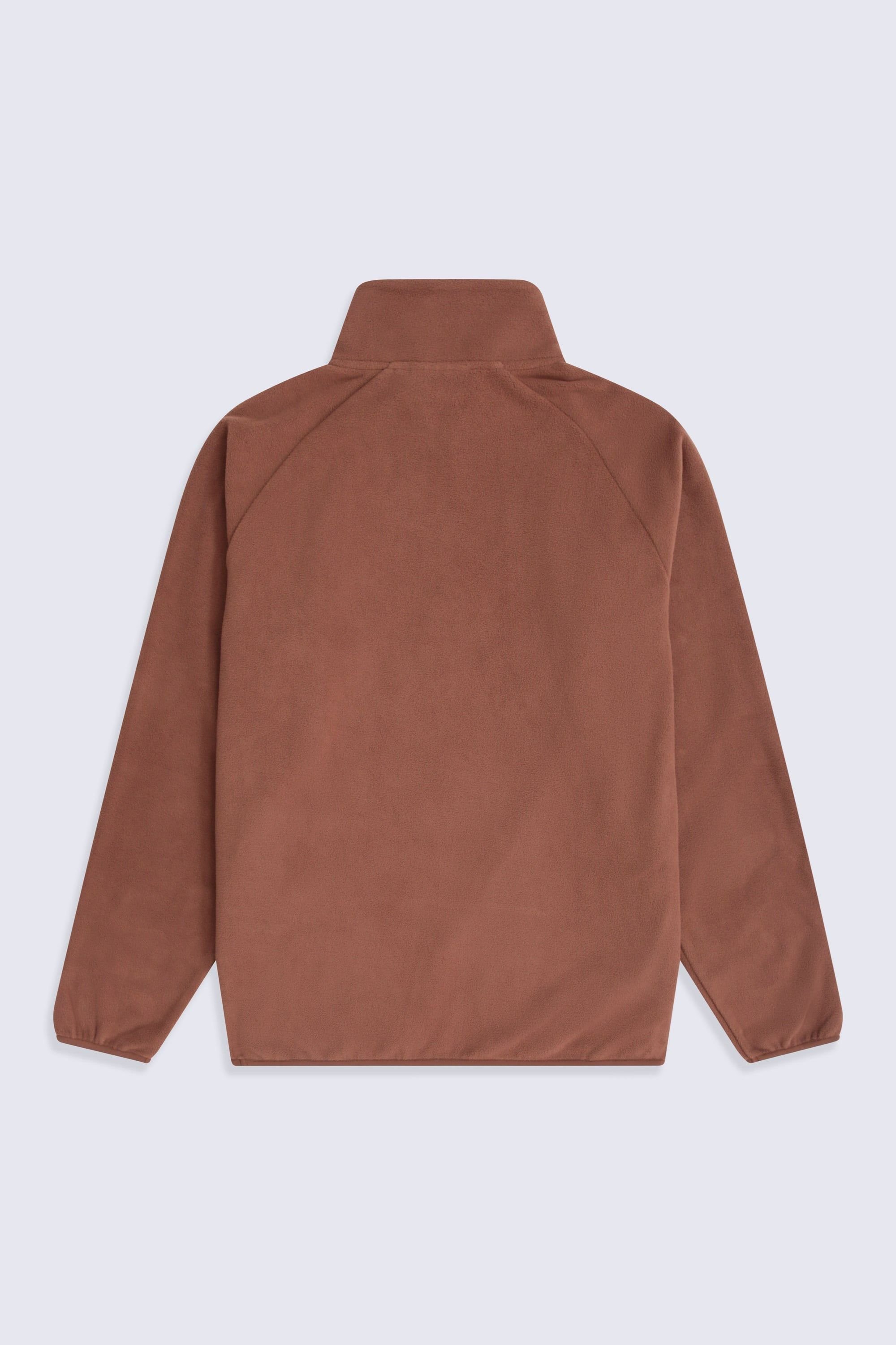 Animal Animal Men's 'Stockholm' Half Zip Breathable Soft Warm & Cosy Snug Fit Fleece in Terracotta - 2