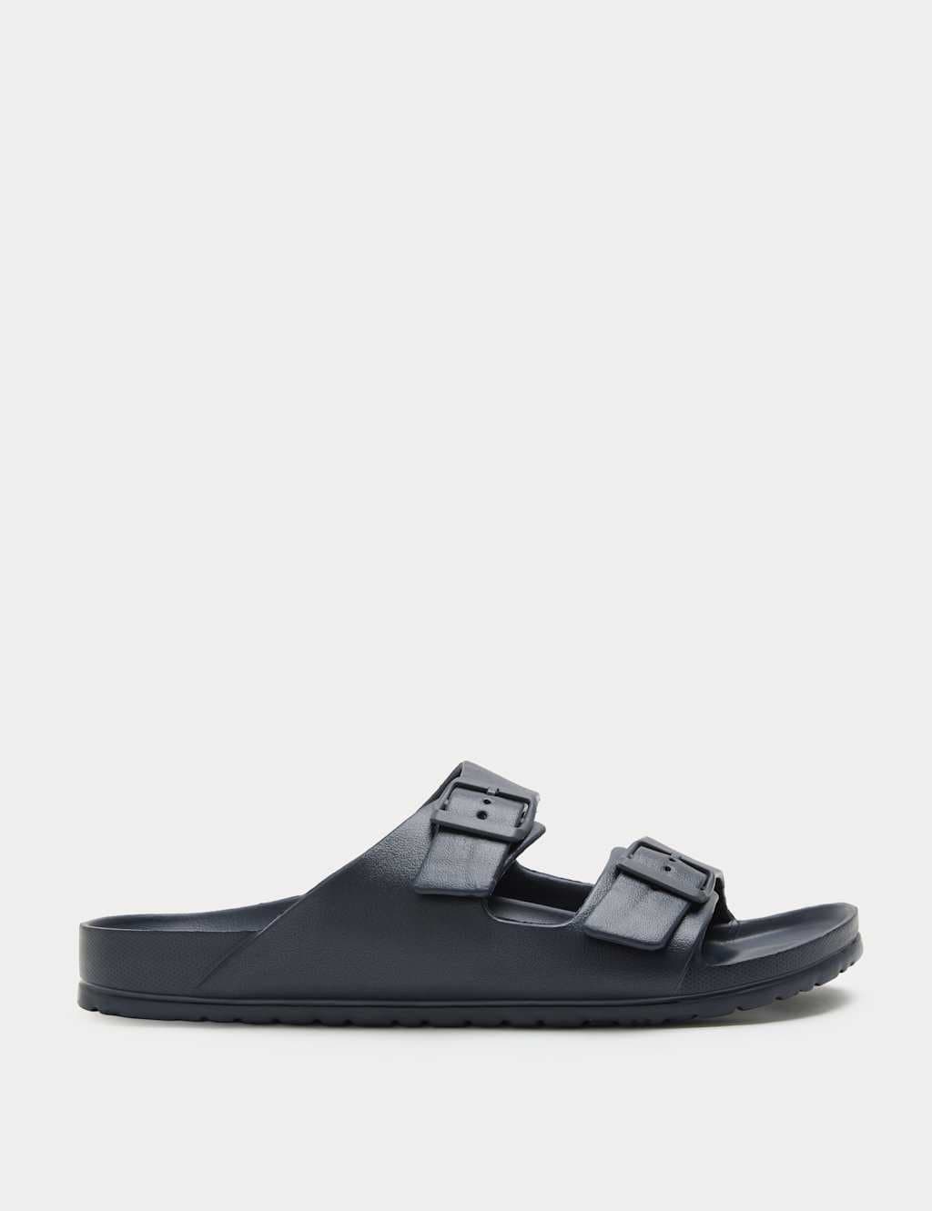 Marks & Spencer M&S Moulded Footbed Two Strap Slider Sandals Navy