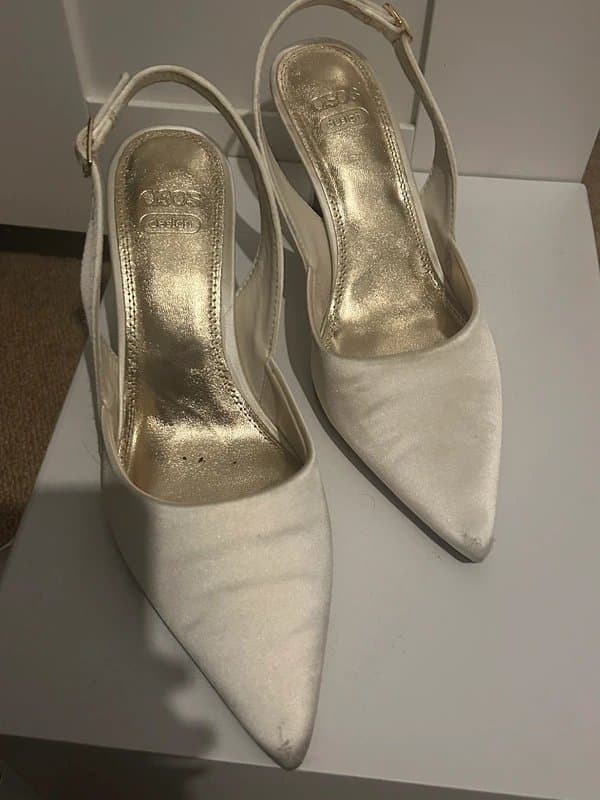 ASOS ASOS design satin court shoe sling back Size 5