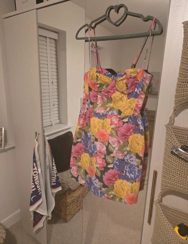 Topshop Floral corset dress Topshop
