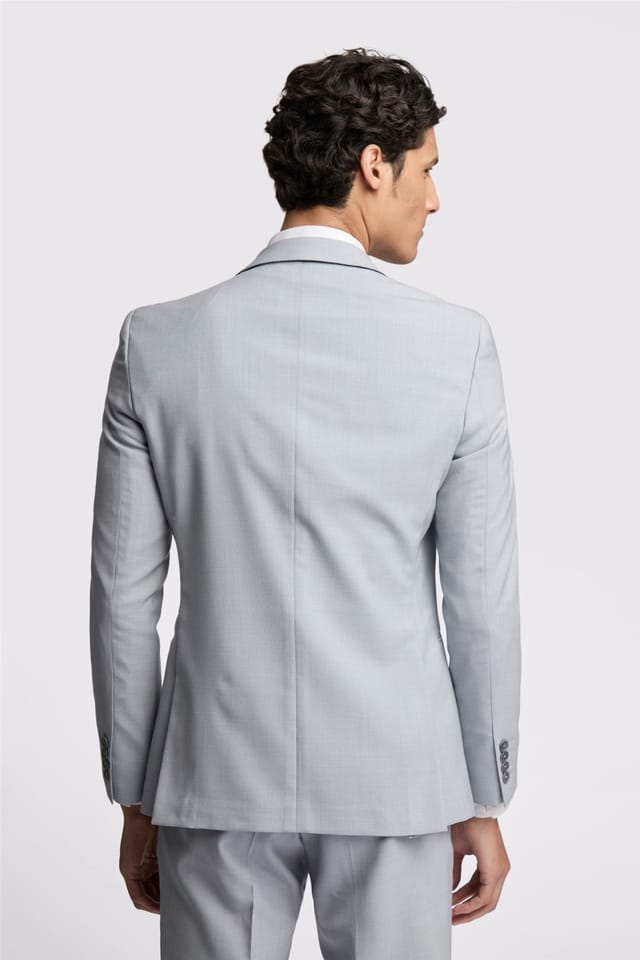 Ted Baker Ted Baker Men's Single Breasted One Button Slim Fit Suit Jacket in Baby Blue - 2