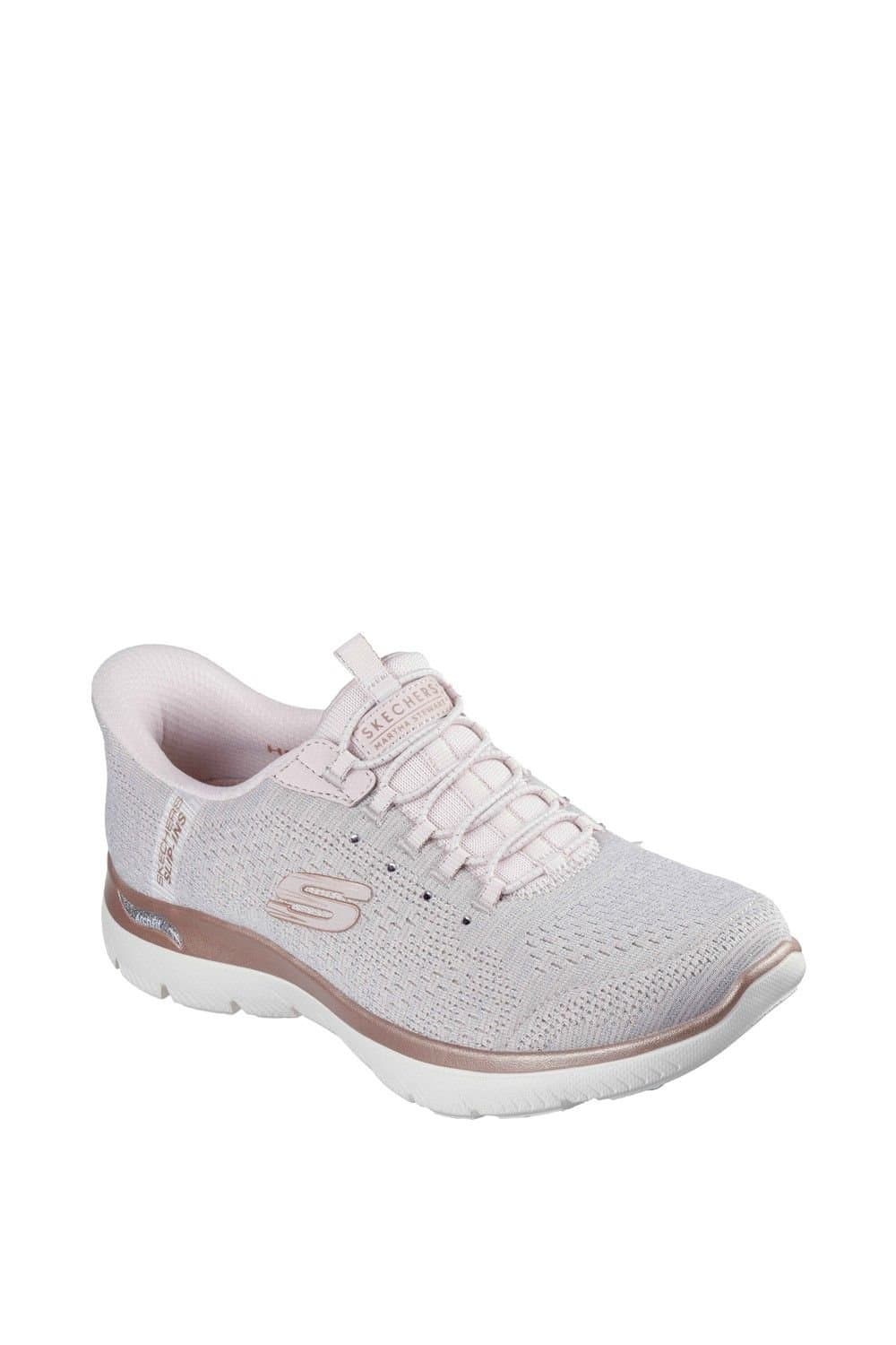 Skechers Skechers Women's Arch Fit Summits - Soft Shimmer Trainers in Light Pink