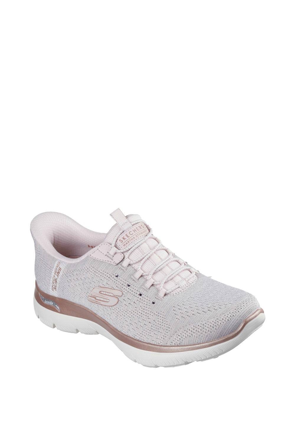 Skechers Skechers Women's Arch Fit Summits - Soft Shimmer Trainers in Light Pink - 4