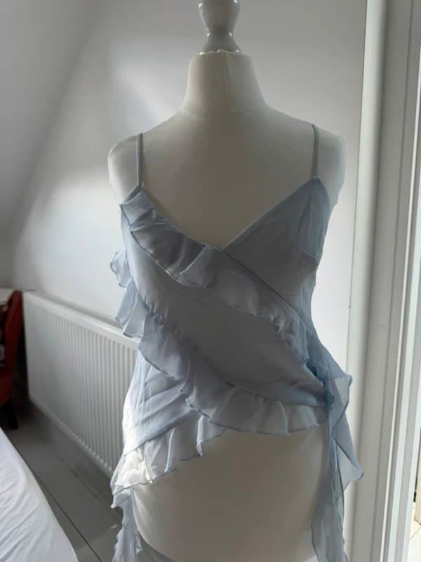 Bershka Light blue summer top