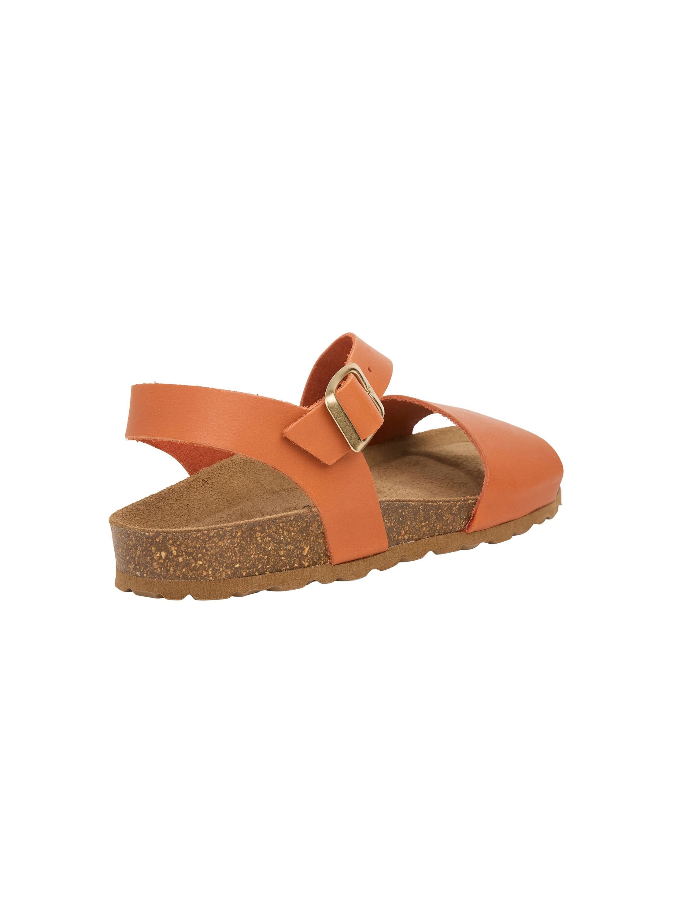 Celtic & Co Celtic & Co Women's Aysmetric Strap Sandal in Burnt Orange - 2