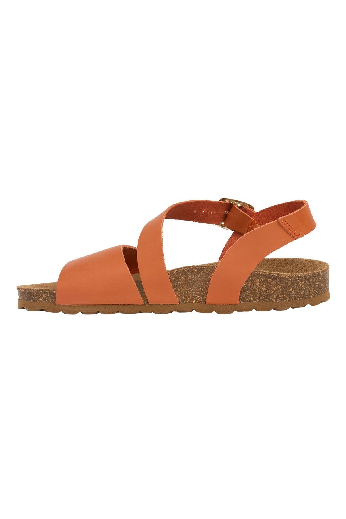 Celtic & Co Celtic & Co Women's Aysmetric Strap Sandal in Burnt Orange - 3