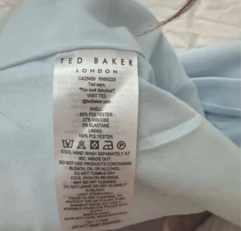 Ted Baker Ted Baker UK 6  Pale Blue Asymmetric Strap Maxi Dress Bridesmaid wedding guest Occasion