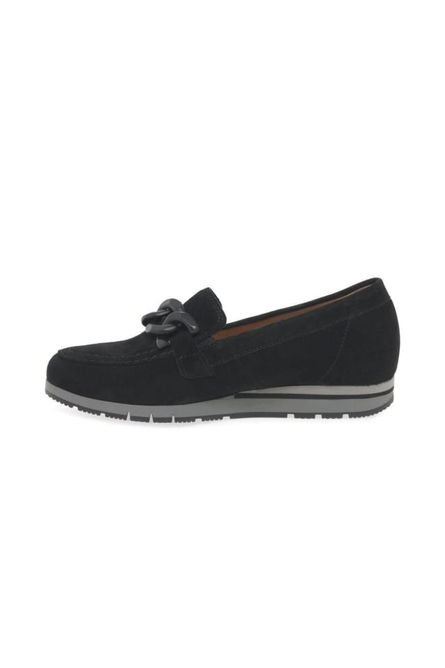 Gabor Gabor Women's 'Bea' Wedge Loafers in Jet Black - 2