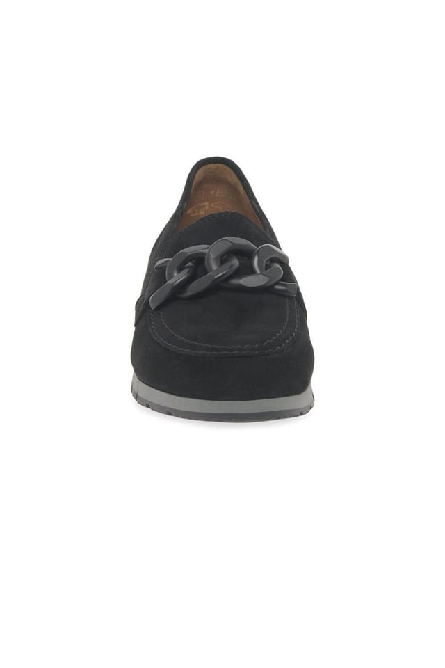 Gabor Gabor Women's 'Bea' Wedge Loafers in Jet Black - 3