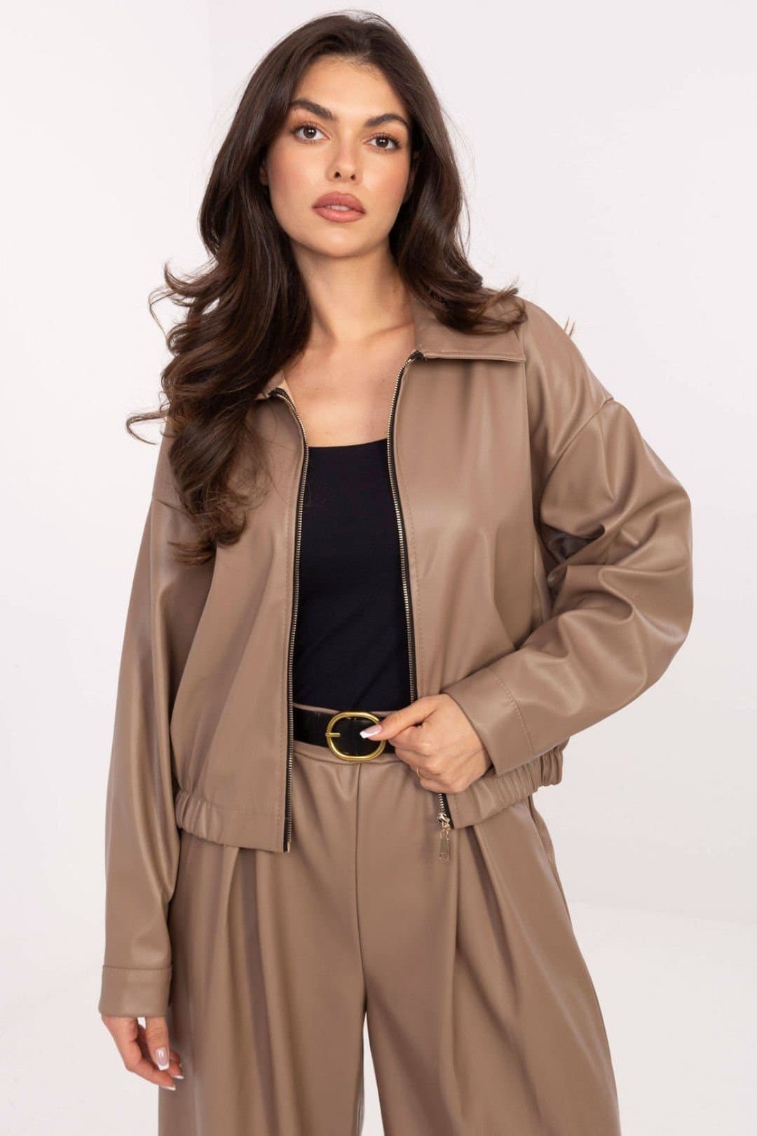 Love Lace Love Lace Women's Transitional Zip Jacket in Beige