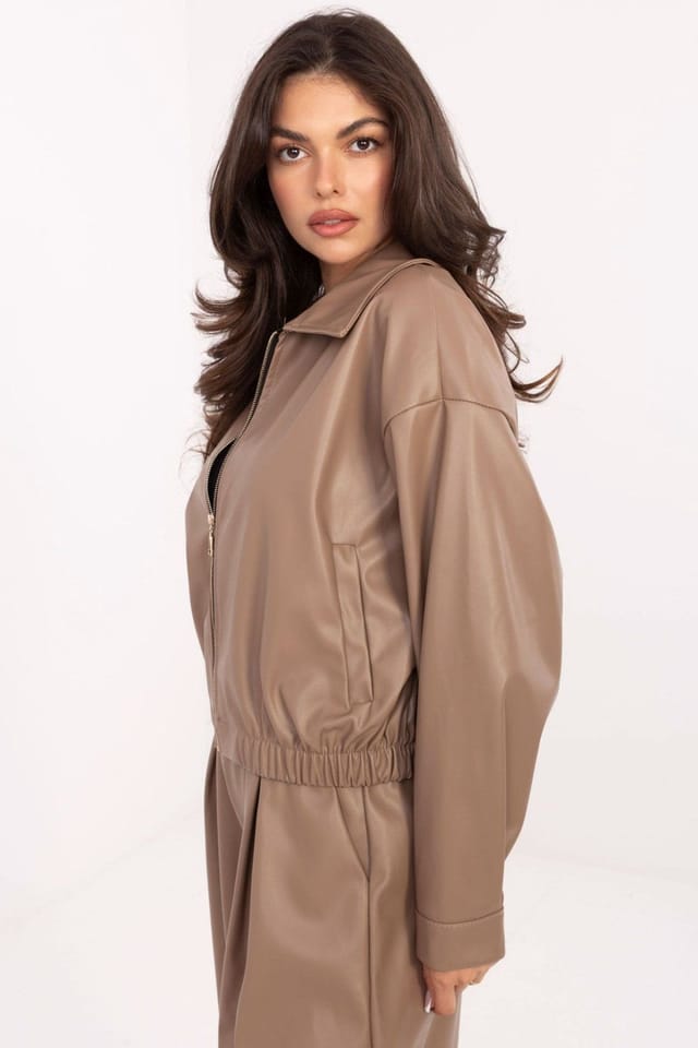 Love Lace Love Lace Women's Transitional Zip Jacket in Beige - 2