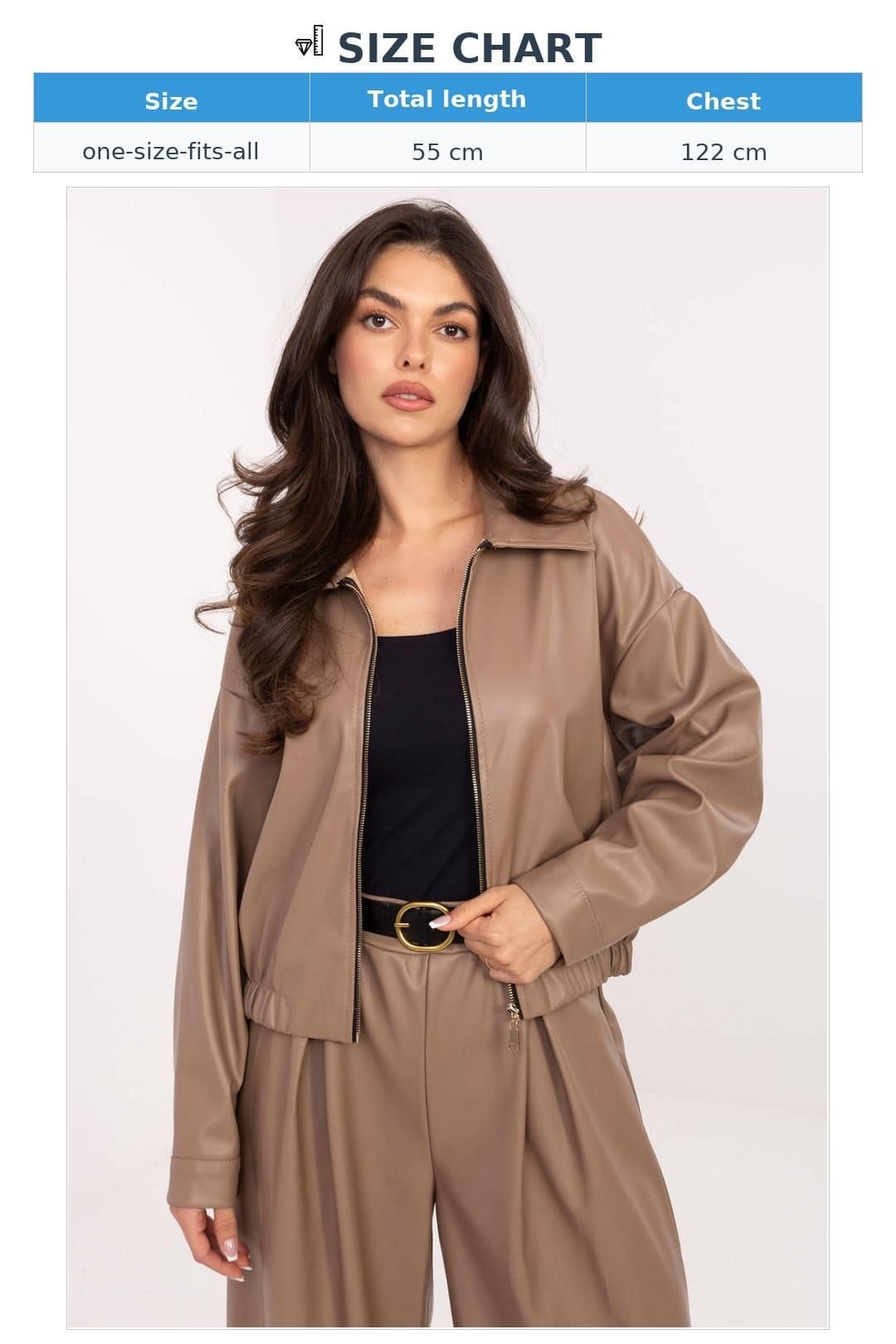 Love Lace Love Lace Women's Transitional Zip Jacket in Beige - 4