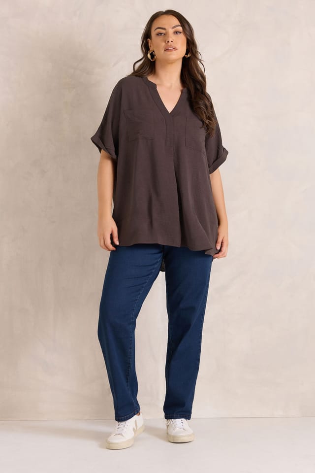 Evans Evans Women's 2 Pack Utility Shirts in Brown - 3