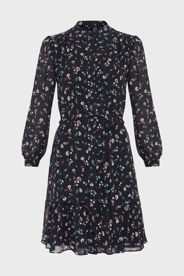 Hobbs London Hobbs London Women's Pearl Dress in Dark Navy - 2