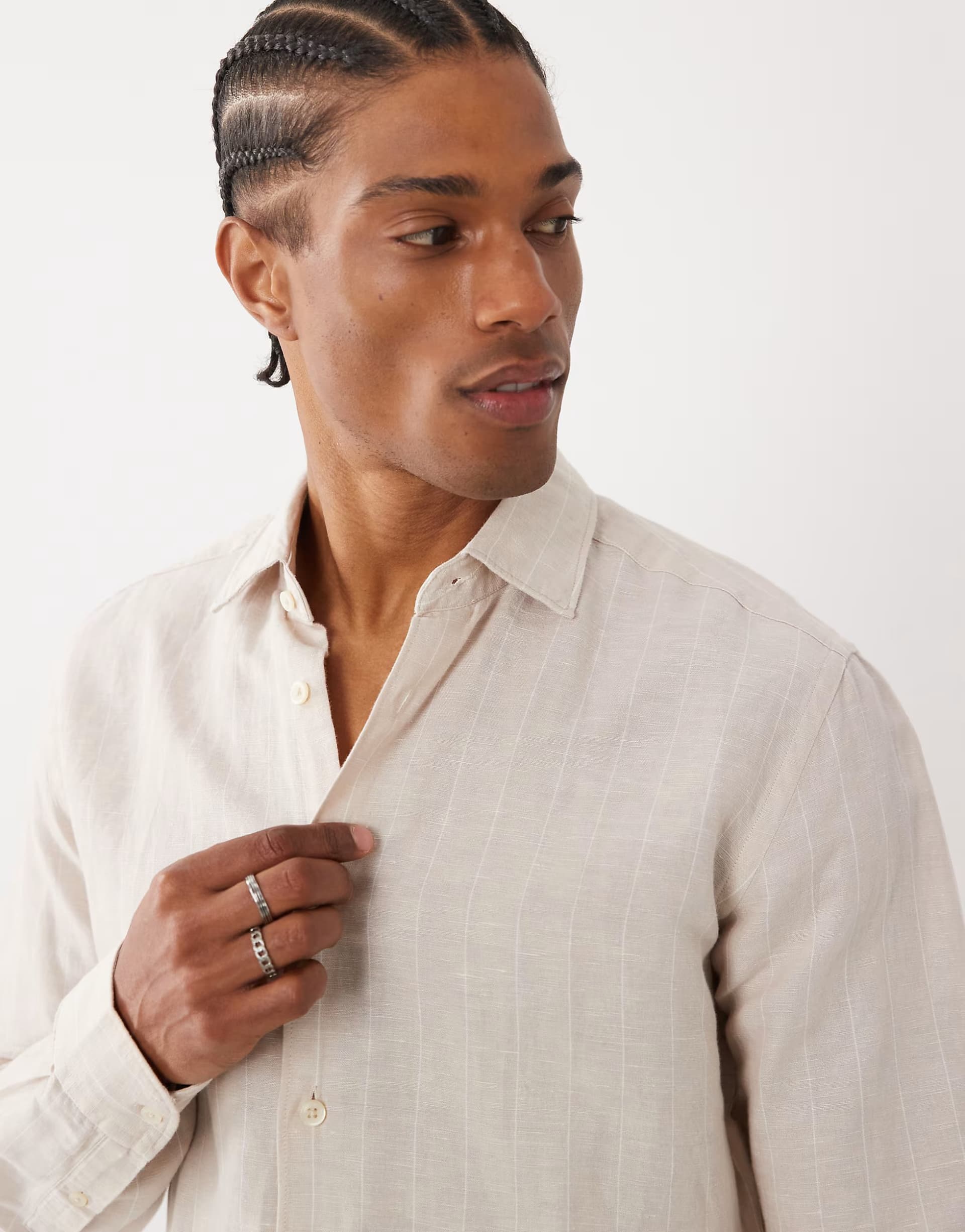 ASOS ASOS Beige Striped Shirt by Mango