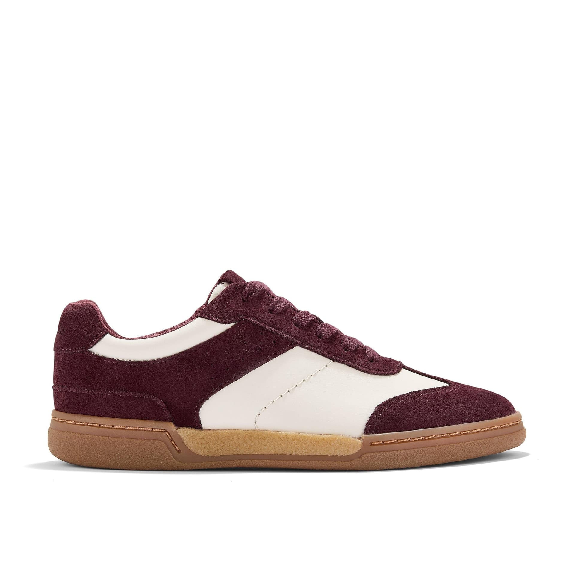 Clarks Clarks Women's Maseri Walk Burgundy Combination Trainers in Red