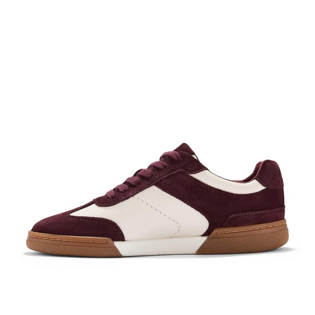 Clarks Clarks Women's Maseri Walk Burgundy Combination Trainers in Red - 2