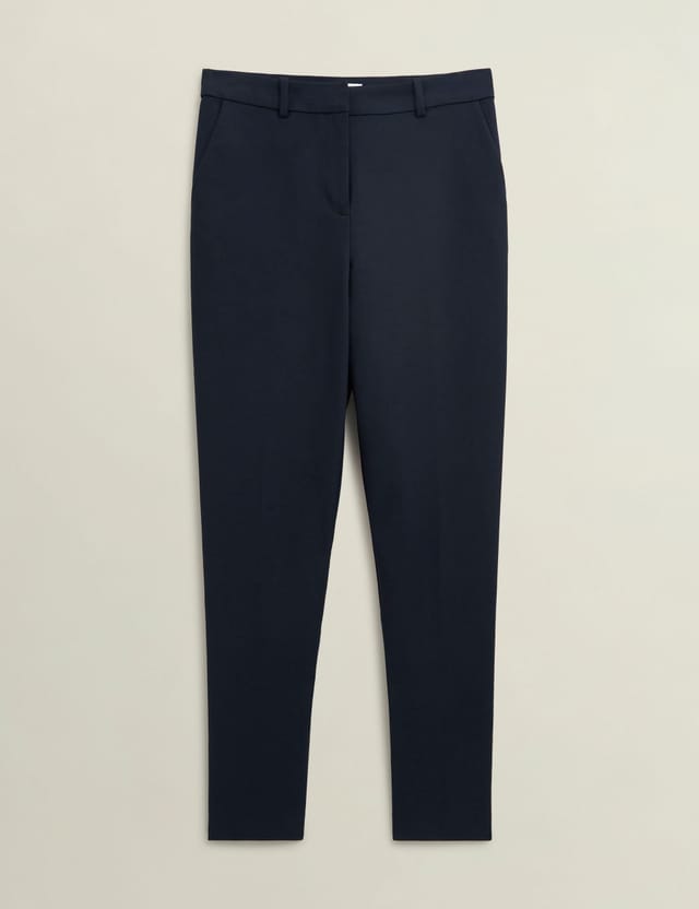 Hobbs London Hobbs London Women's Nicky Tapered Leg Trouser in Dark Navy - 2