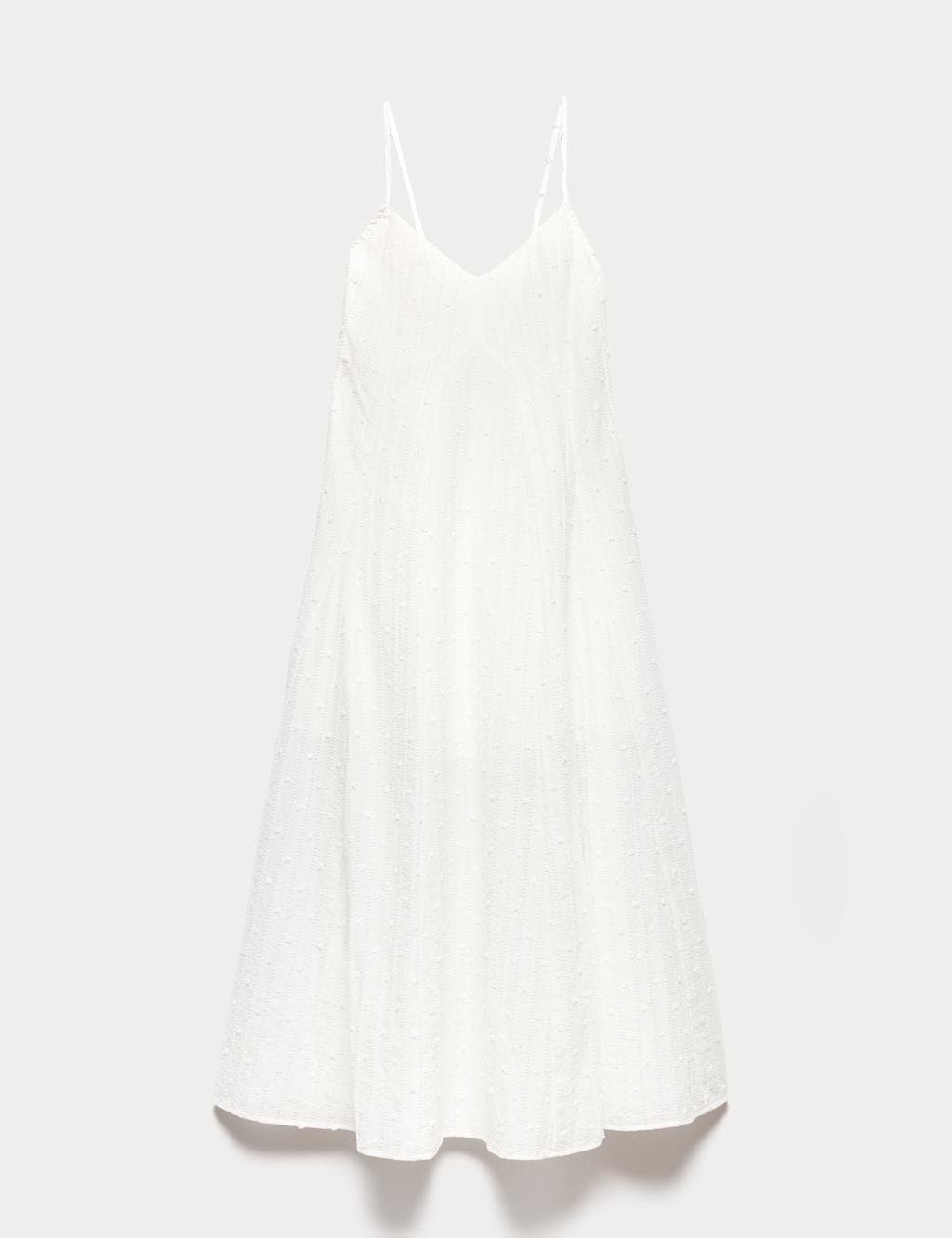 Marks & Spencer M&S Soft White Textured Dobby Maxi Beach Dress