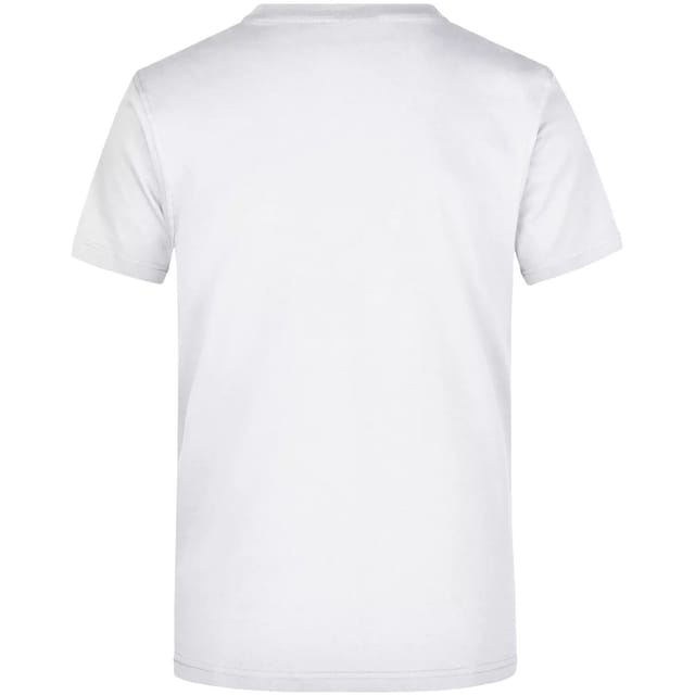 James and Nicholson James and Nicholson Men's Plain Cotton T-Shirt in White - 2