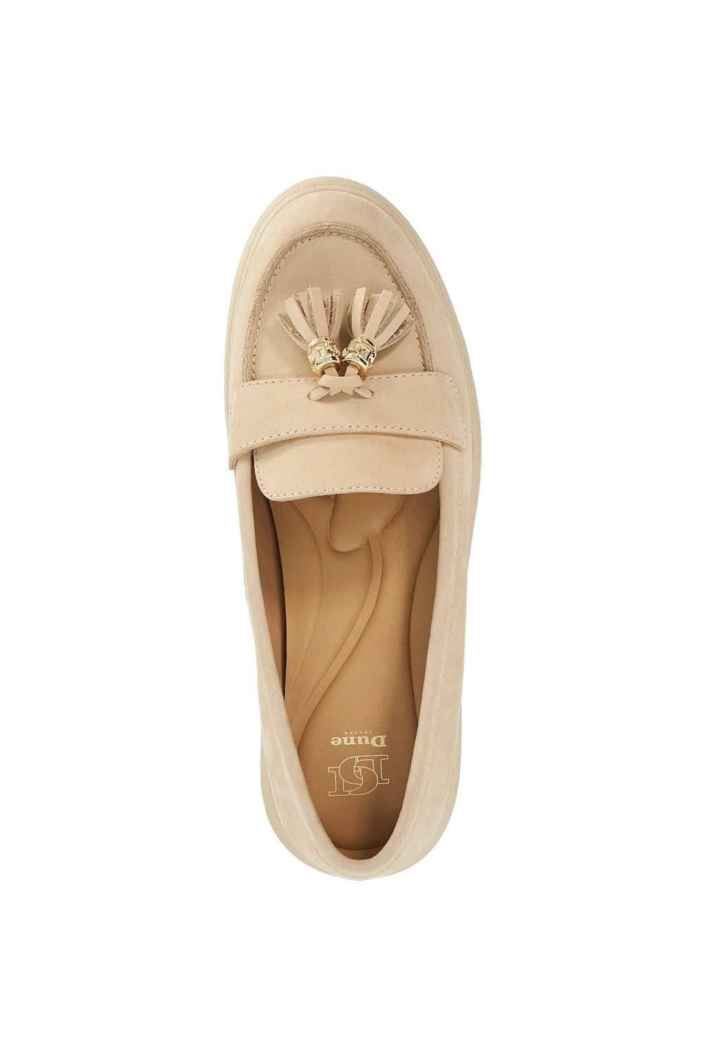 Dune London Dune London Women's 'Glissade' Leather Loafers in Natural - 4