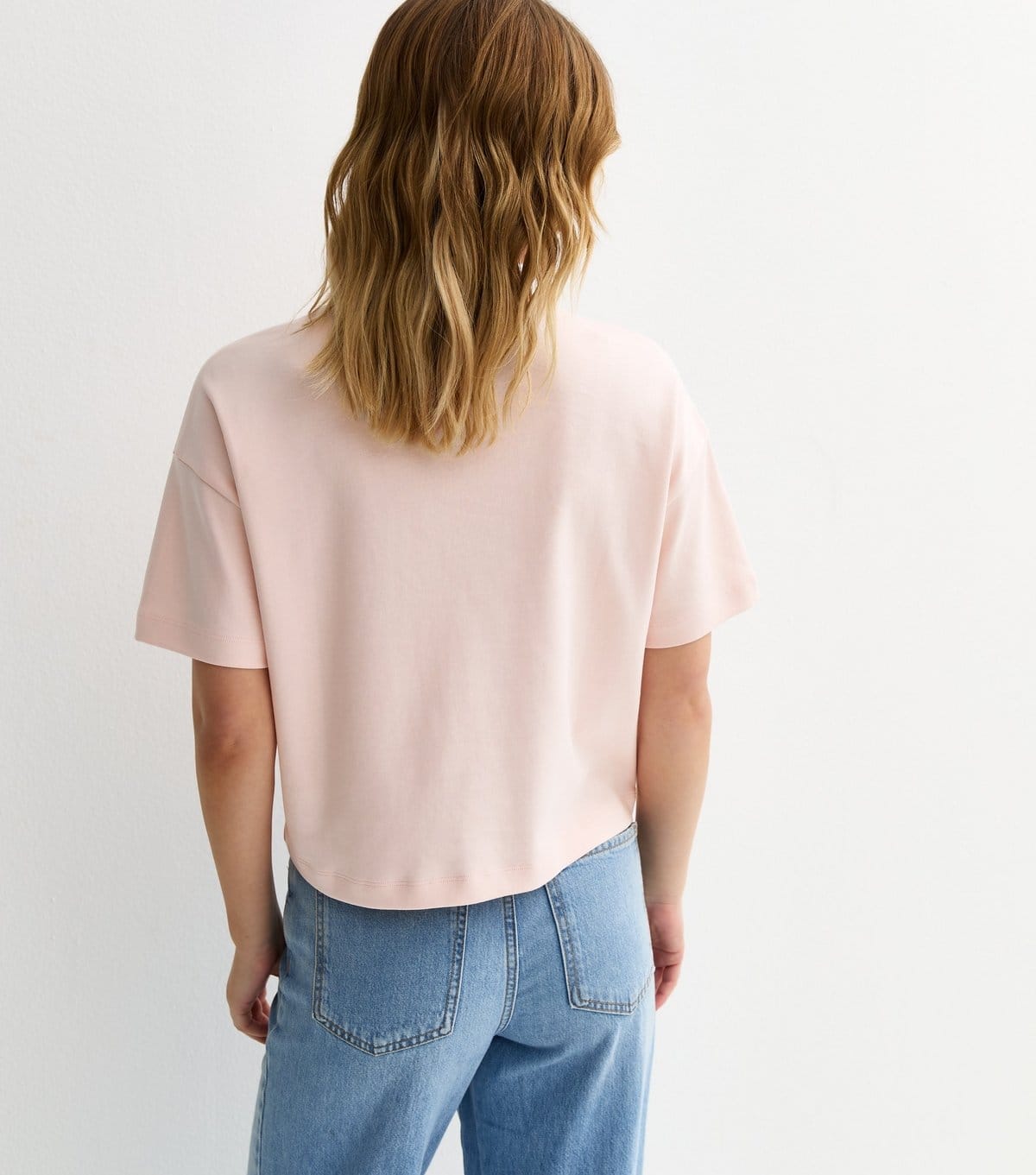 New Look Women's Premium Light Pink Heavyweight Cotton Boxy T-Shirt New Look - 4
