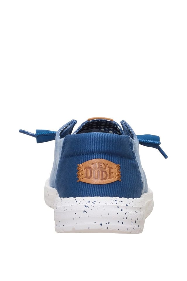 Hey Dude Hey Dude Women's Wendy Chambray Grid Casual Shoe in Blue - 2