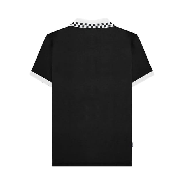 Lambretta Lambretta Men's Checkered Polo Shirt in Black - 2