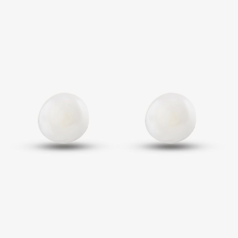 T.H.Baker T.H.Baker Women's 9ct Yellow Gold Freshwater Pearl Stud Earrings EOZ101SD in White - 2