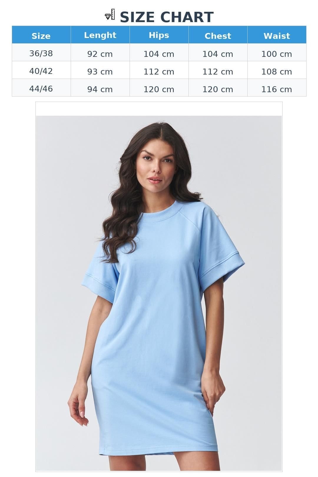 Love Lace Love Lace Women's Oversized Sweatshirt Dress With Pockets in Blue - 4