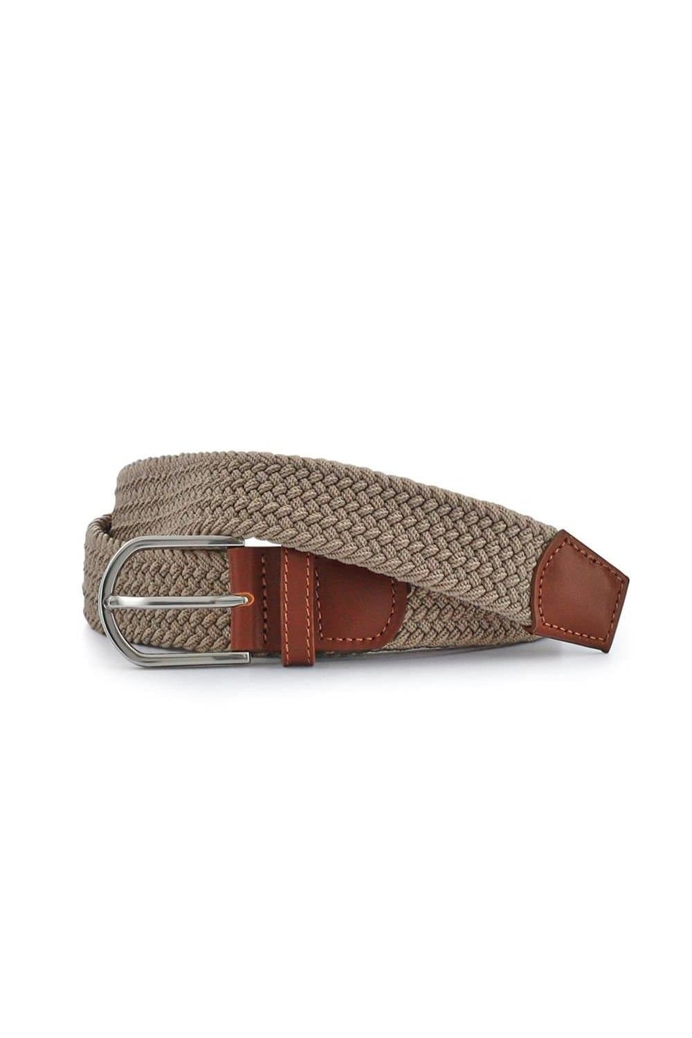 Pavers Pavers Men's Fabric Belt in Beige