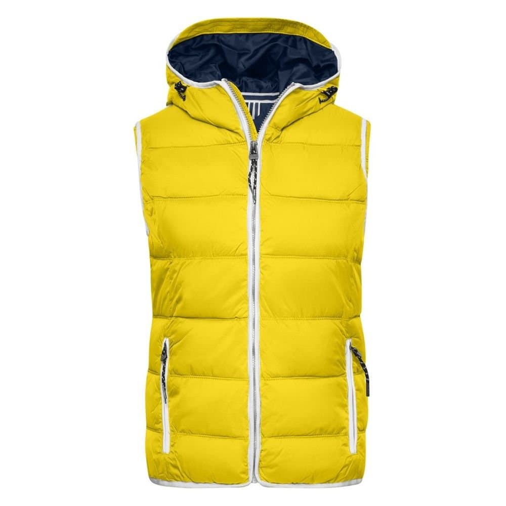 James and Nicholson James and Nicholson Men's Maritime Gilet in Bright Yellow