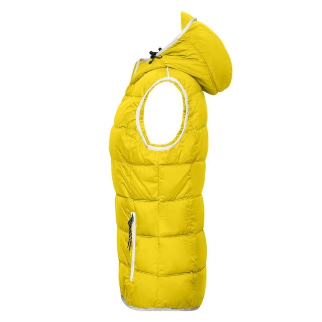 James and Nicholson James and Nicholson Men's Maritime Gilet in Bright Yellow - 3