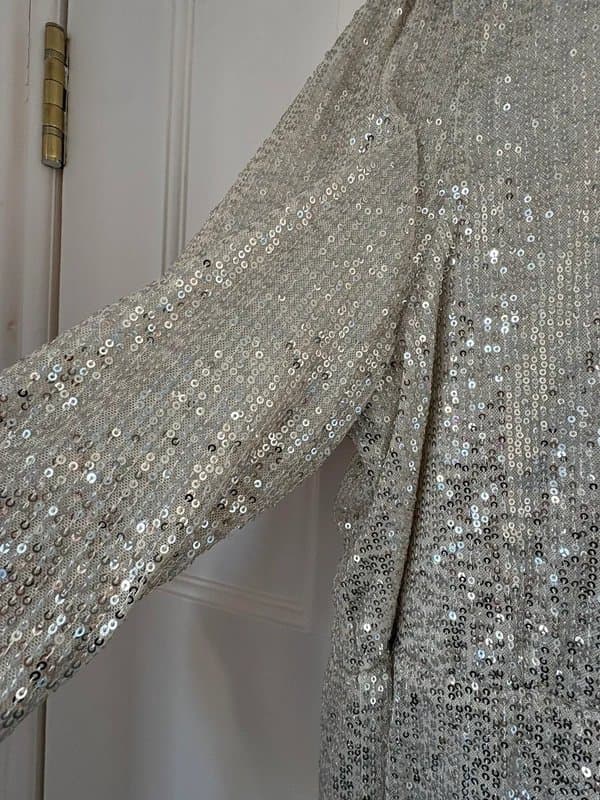 ICHI Stunning silver and gold sequin ICHI dress size XL