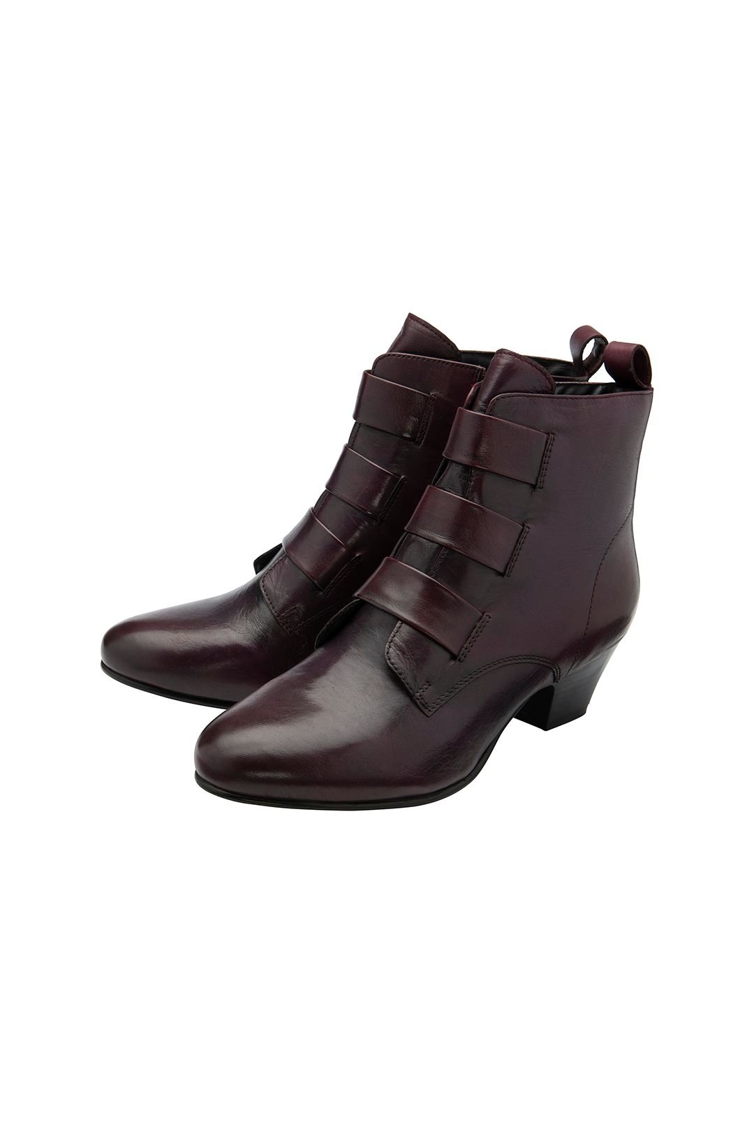 Lotus Lotus Women's 'Lorissa' Leather Zip-Up Ankle Boots in Purple - 2