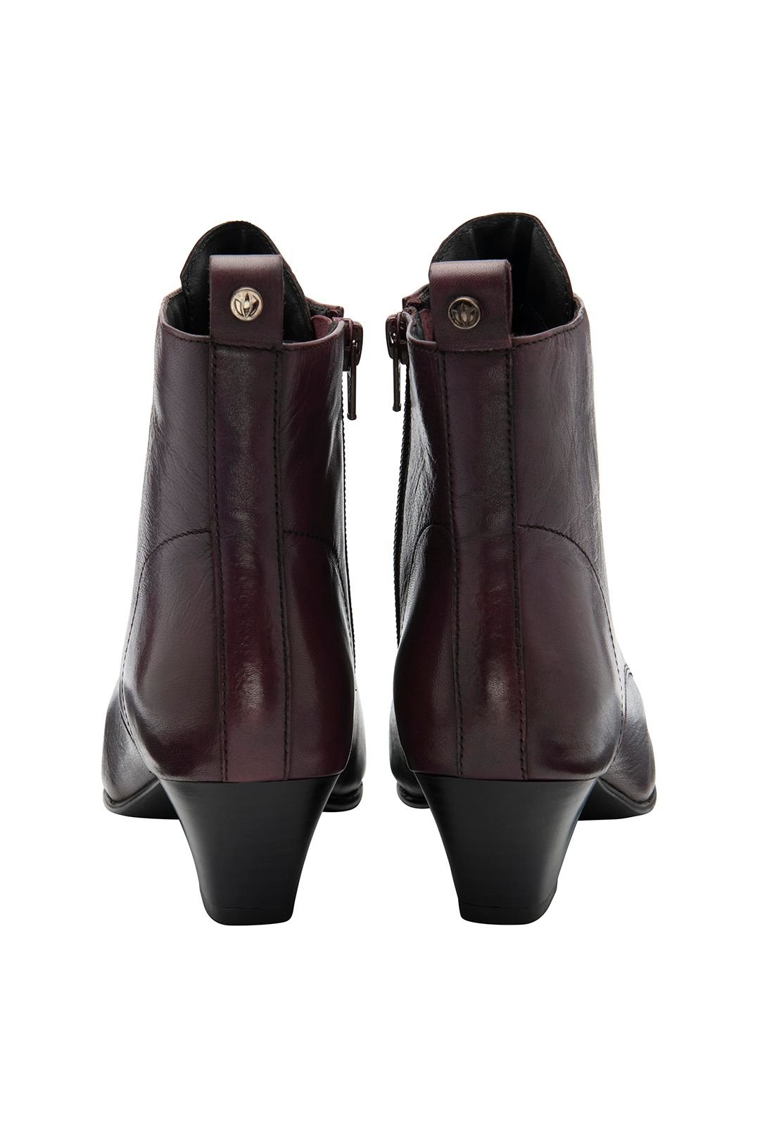 Lotus Lotus Women's 'Lorissa' Leather Zip-Up Ankle Boots in Purple - 3