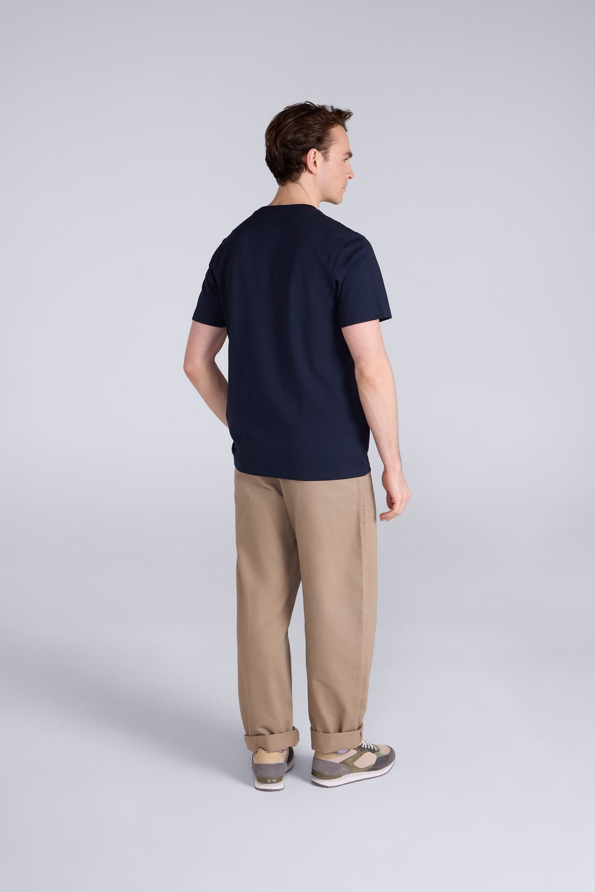 Animal Animal Men's 'Otis' Comfortable Short Sleeve Casual Oversized Relaxed Fit T-Shirt in Navy - 4