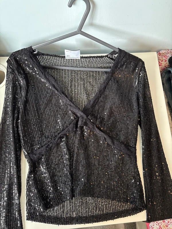 ASOS Design Sequinned Top