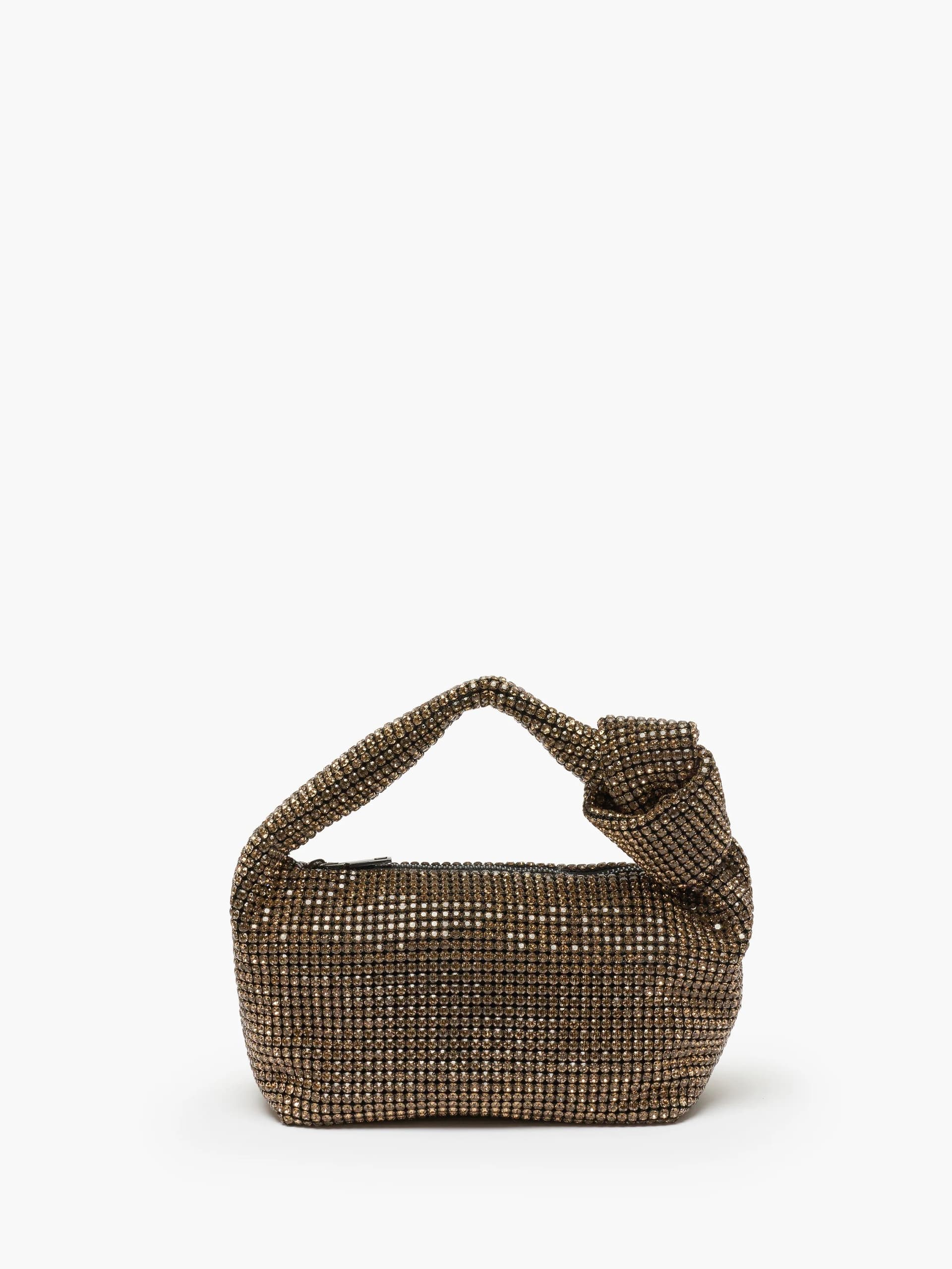 French Connection Bronze Diamante Knot Bag Bronze