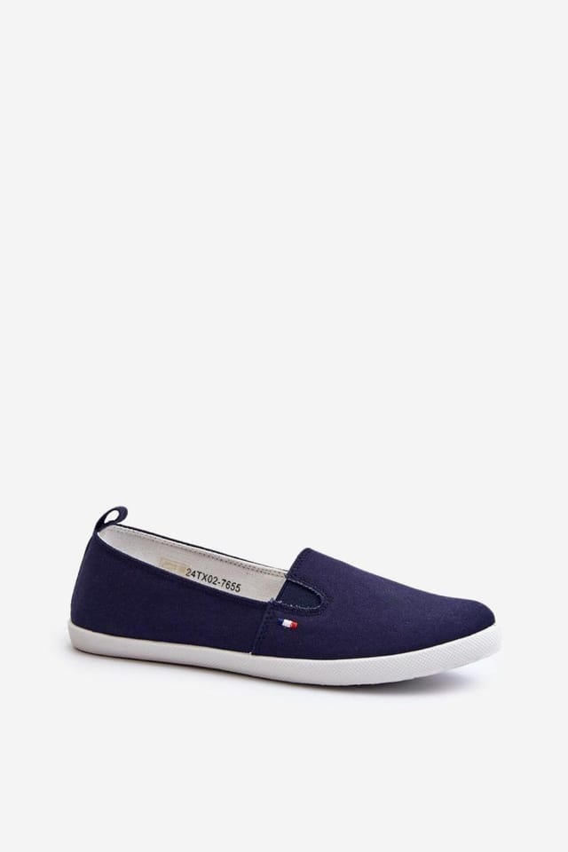 Love Lace Love Lace Women's Slip On Textile Tennis Shoes with Soft Insole for Comfort in Blue - 2